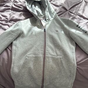 Tommy Hilfiger Light Gray Hoodie Jacket